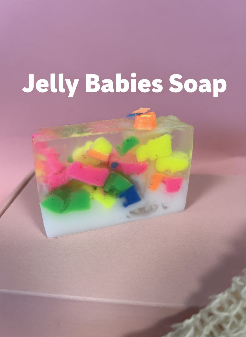 Jelly Babies Lime Fresh Rhubarb & Custard